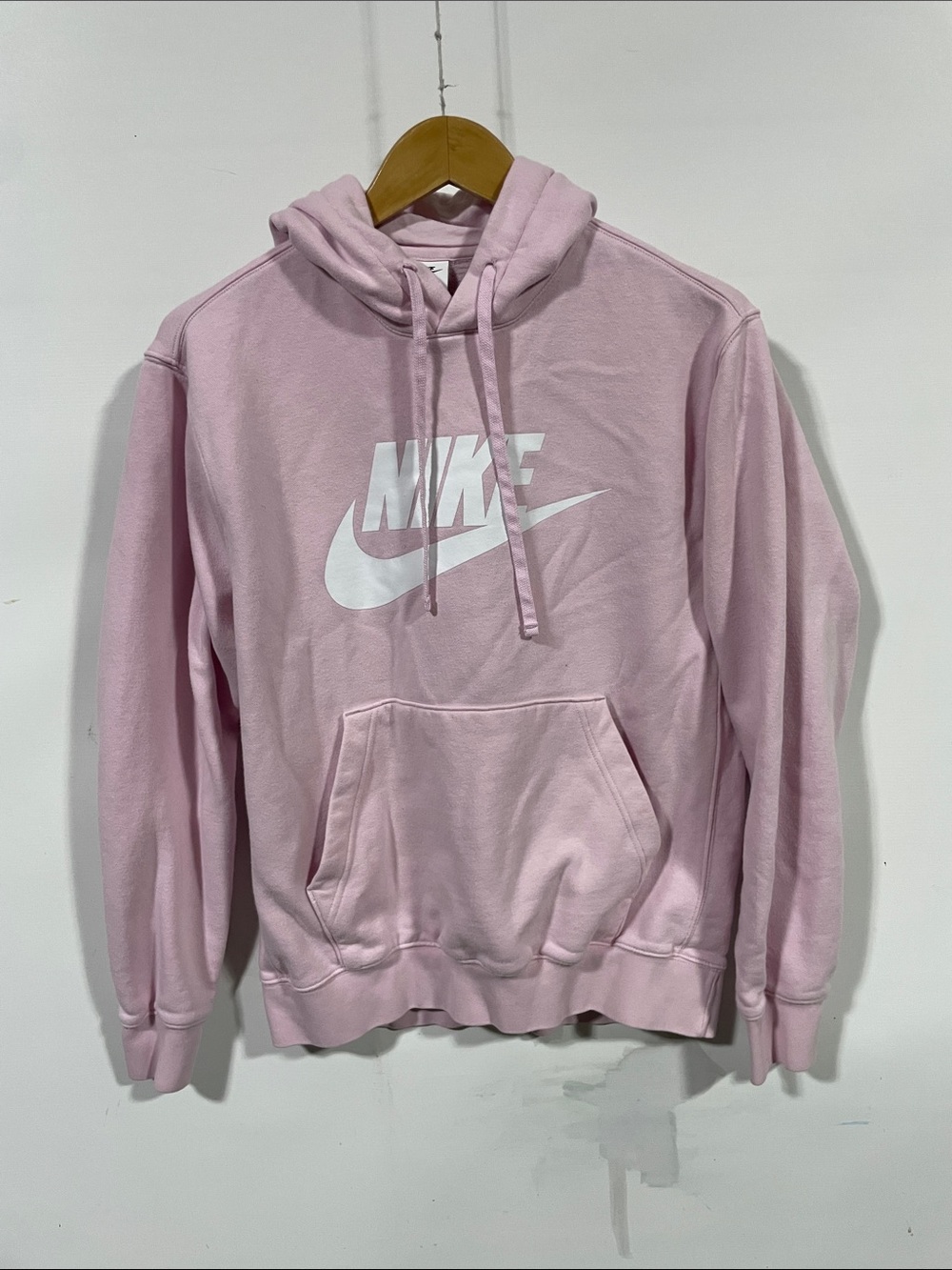 Nike Light Pink Women's Pullover Hoodie with White Logo